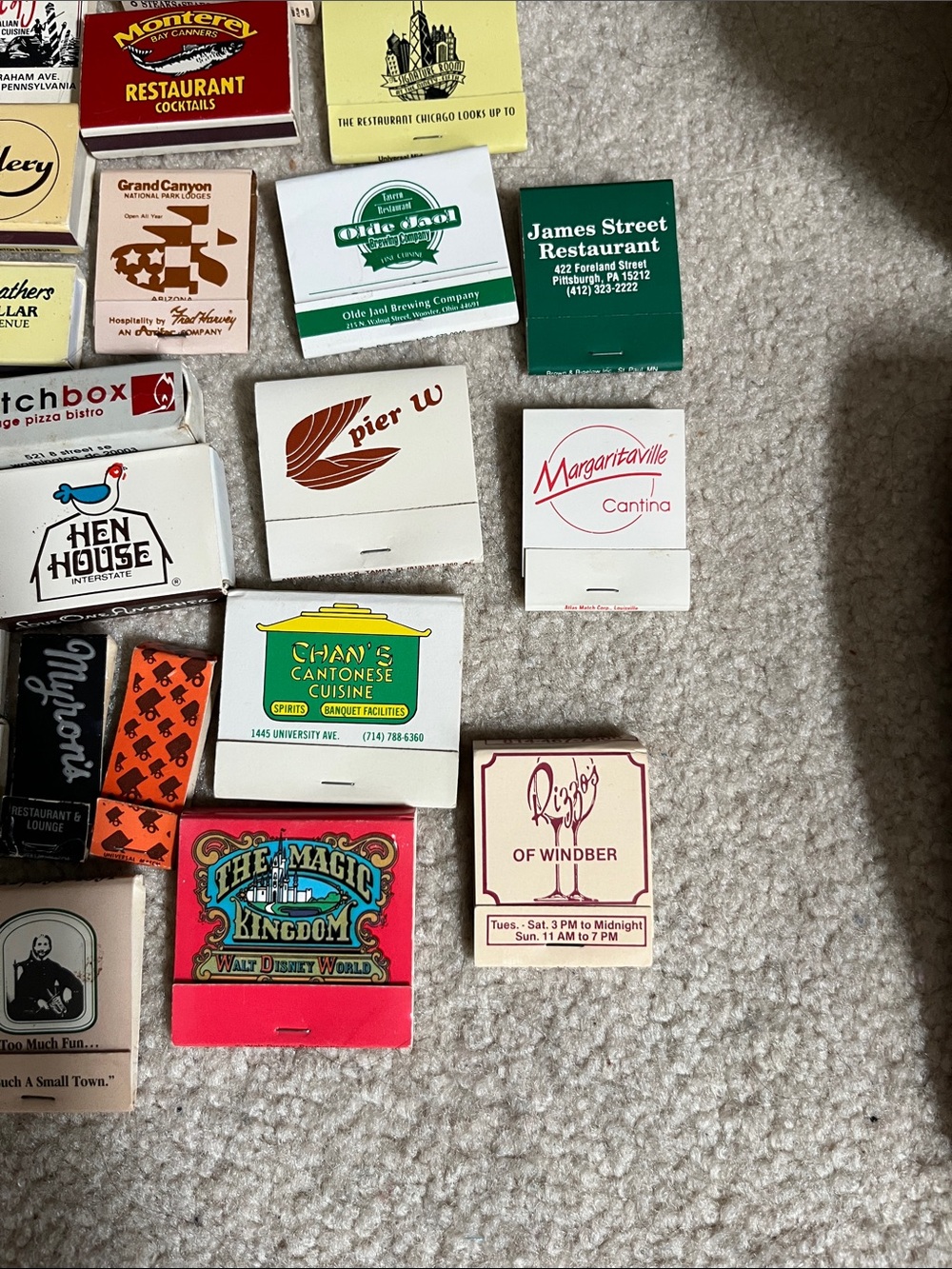 Vintage Matchbook Lot - (65) Assorted Colors - Picture 6 of 6